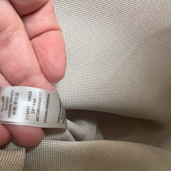 Fossil Emma Tote Bag Dual Straps Brown Handles Patterned Gray White Black NWOT - Picture 10 of 12